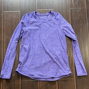 Lululemon Purple Tuck & Flow Long Sleeve Top, size 8